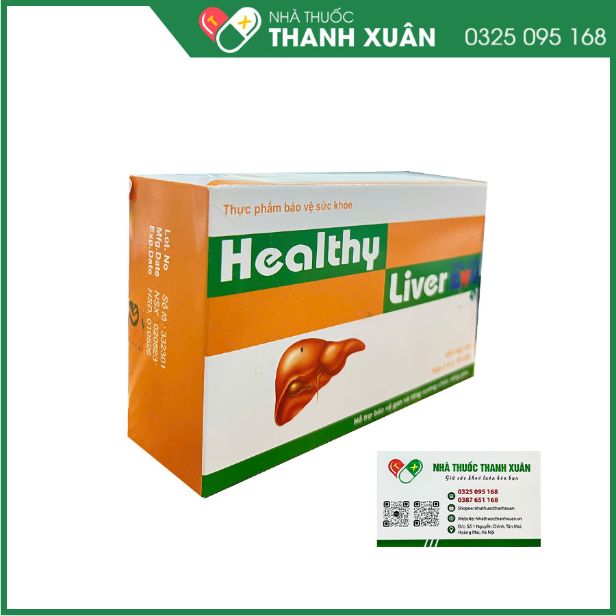 Viên uống Healthy Liver EVD giúp hỗ trợ thanh nhiệt, giải độc bảo vệ gan, hạn chế tác hại của bia rượu đến gan